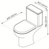 ابعاد توالت فرنگی و اندازه استاندارد توالت فرنگی وال هنگ