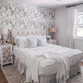 ترکیب رنگ و کاغذ دیواری در اتاق خواب