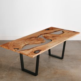 آموزش گام به گام ساخت میز چوبی با رزین اپوکسی