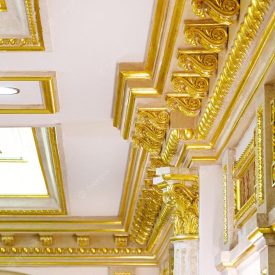 رنگ طلایی سقف خانه