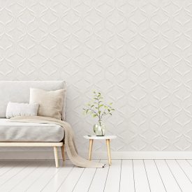 کاغذ دیواری سفید ساده
